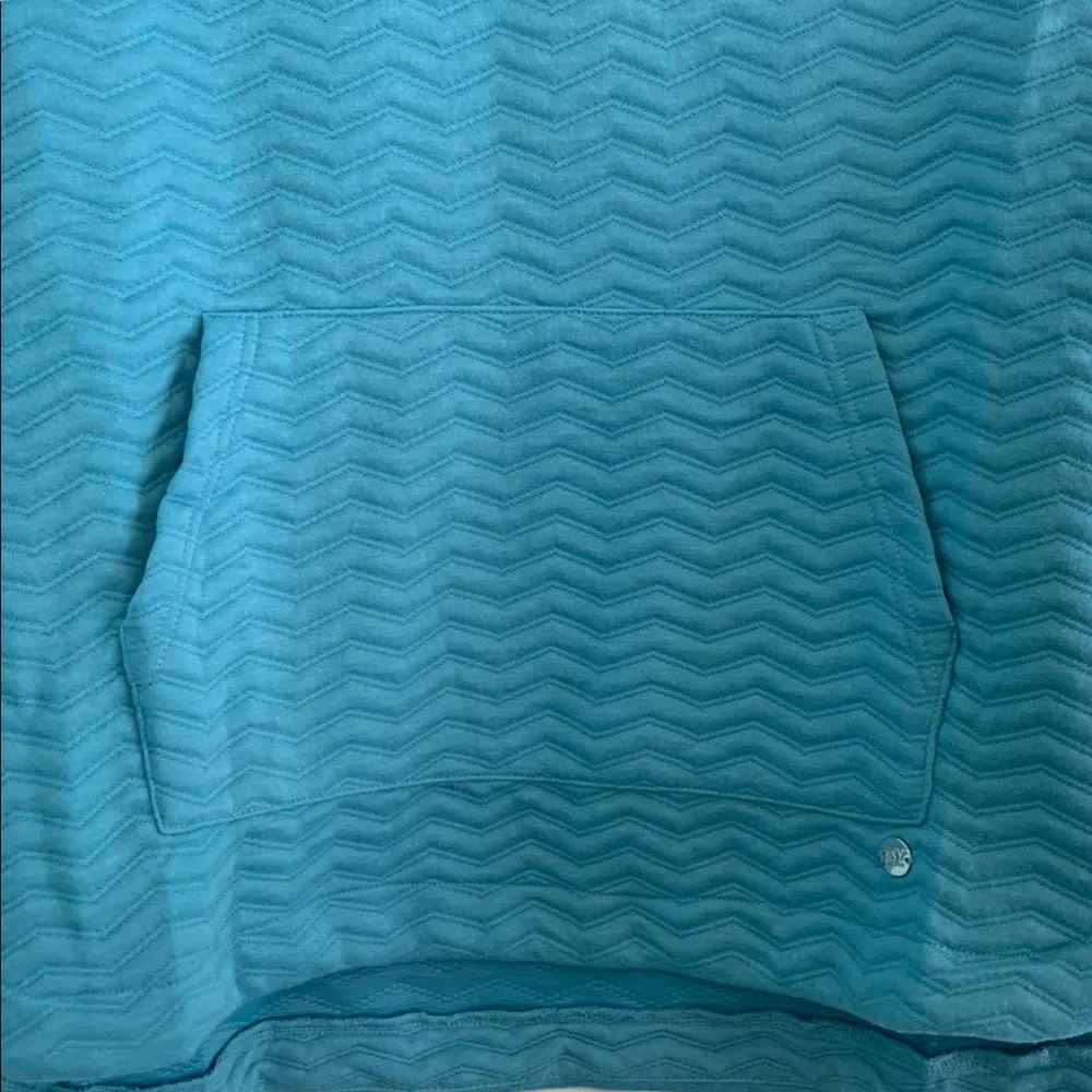 Jones New York Sport Top With Kangaroo Pouch On The Front Blue Size 1X - Picture 4 of 8